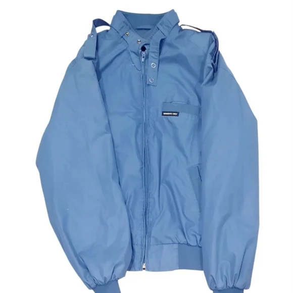Vintage Members Only Bomber Jacket Women's Size 36 Iconic Cafe Racer in Blue - Picture 6 of 7